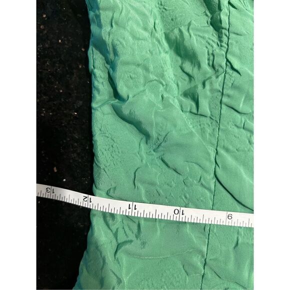 ELLIATT Villandry Green Mini Dress Embossed jacquard Dress  size XXS NWT$295 - Picture 10 of 10